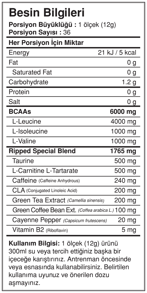 BigJoy Bcaa Pro 4:1:1 Ripped BigJoy Bcaa Pro 4:1:1 Ripped